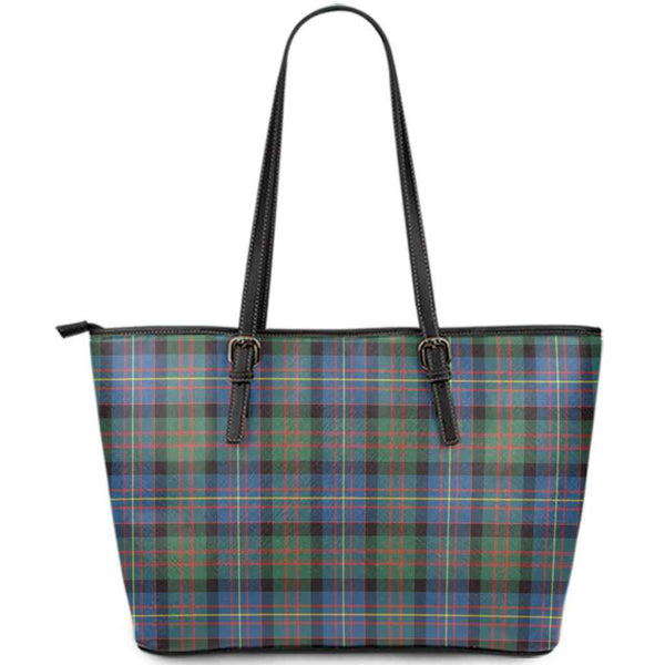 Scottish Cameron of Erracht Ancient Clan Tartan Leather Tote Tartan Plaid
