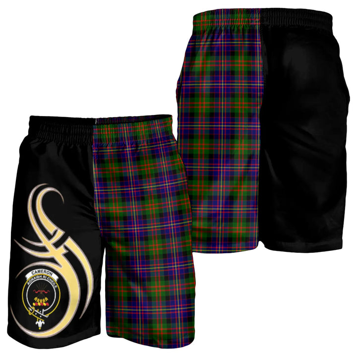 Scottish Cameron of Erracht Modern Clan Crest Tartan Believe in Me Men's Shorts