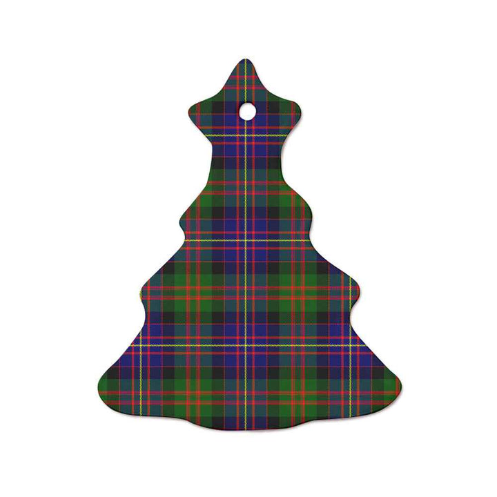 Scottish Cameron of Erracht Modern Clan Tartan Ceramic Ornament  Tree Shape Tartan Plaid