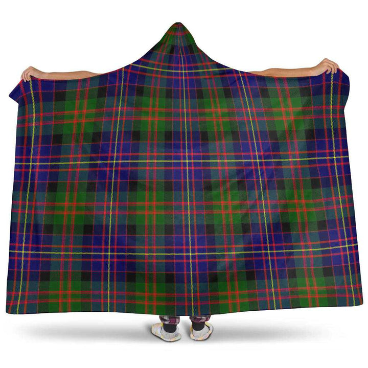 Scottish Cameron of Erracht Modern Clan Tartan Hooded Blanket Tartan Plaid 1