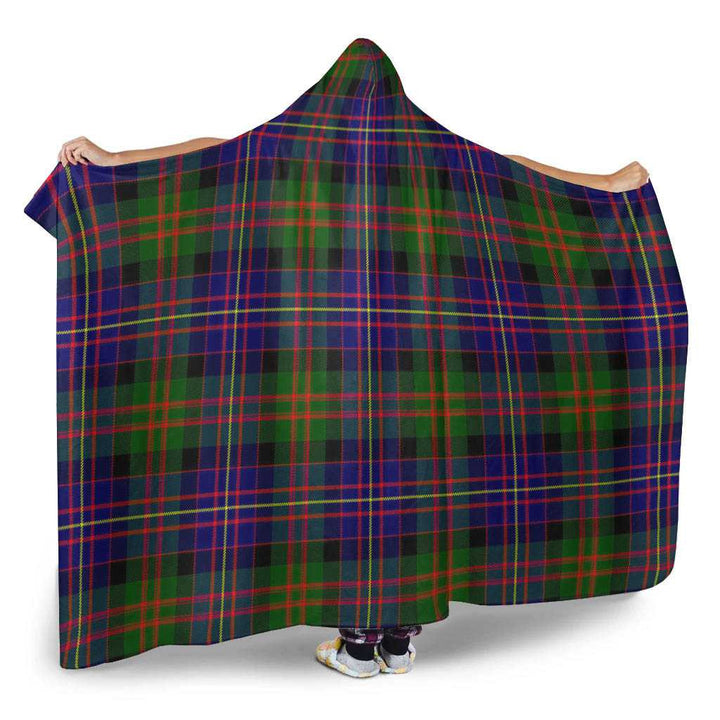 Scottish Cameron of Erracht Modern Clan Tartan Hooded Blanket Tartan Plaid 2