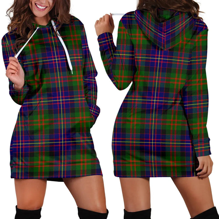 Scottish Cameron of Erracht Modern Clan Tartan Hoodie Dress