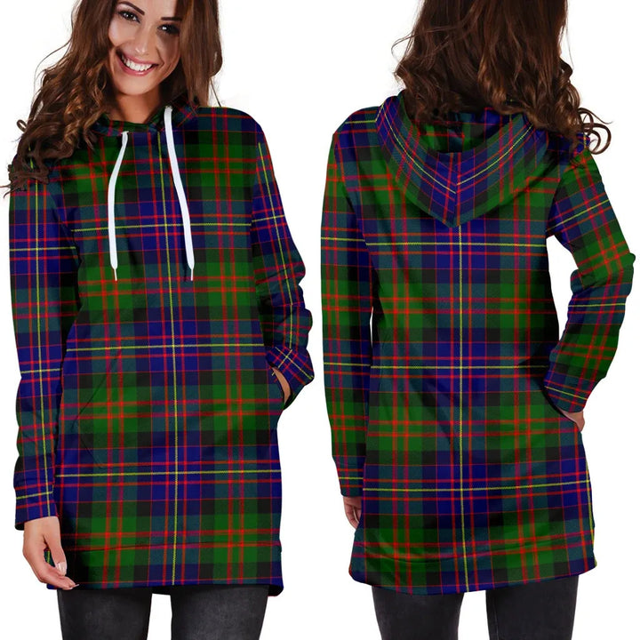 Scottish Cameron of Erracht Modern Clan Tartan Hoodie Dress
