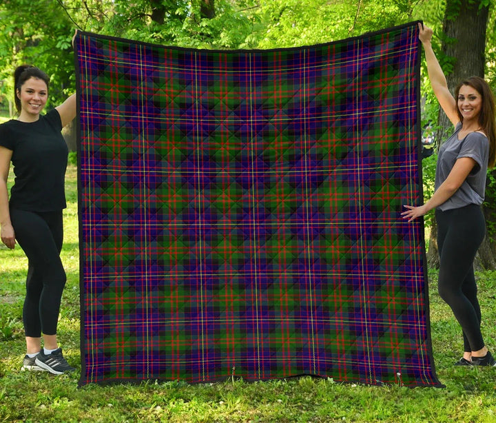 Scottish Cameron of Erracht Modern Clan Tartan Quilt Tartan Plaid 1