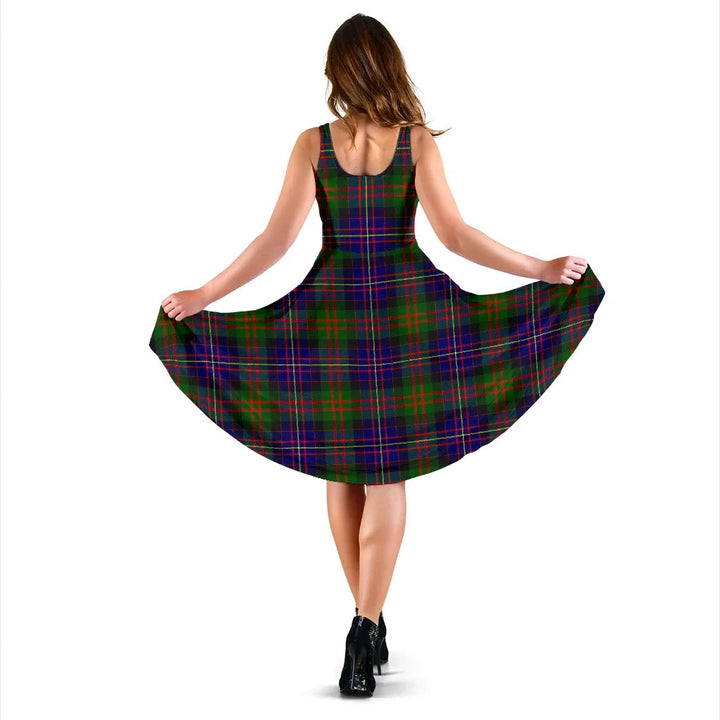 Scottish Cameron of Erracht Modern Clan Tartan Women Midi Dress
