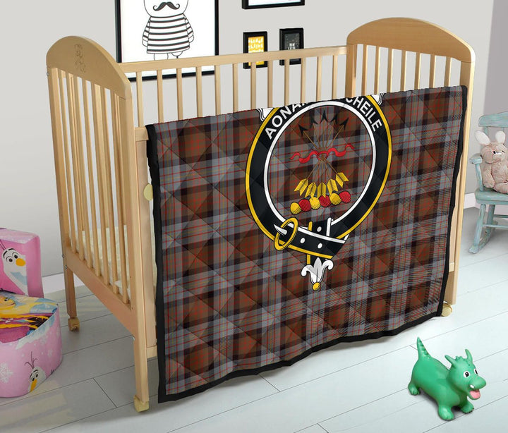 Scottish Cameron of Erracht Weathered Clan Crest Tartan Quilt Tartan Plaid 13