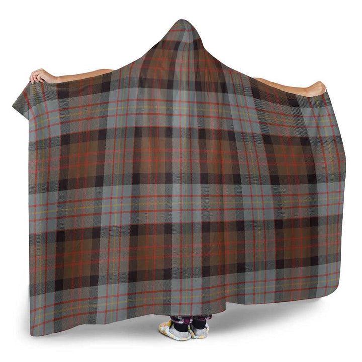 Scottish Cameron of Erracht Weathered Clan Tartan Hooded Blanket Tartan Plaid 2