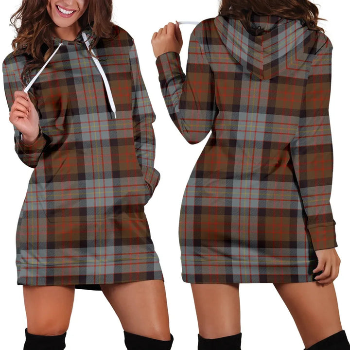 Scottish Cameron of Erracht Weathered Clan Tartan Hoodie Dress