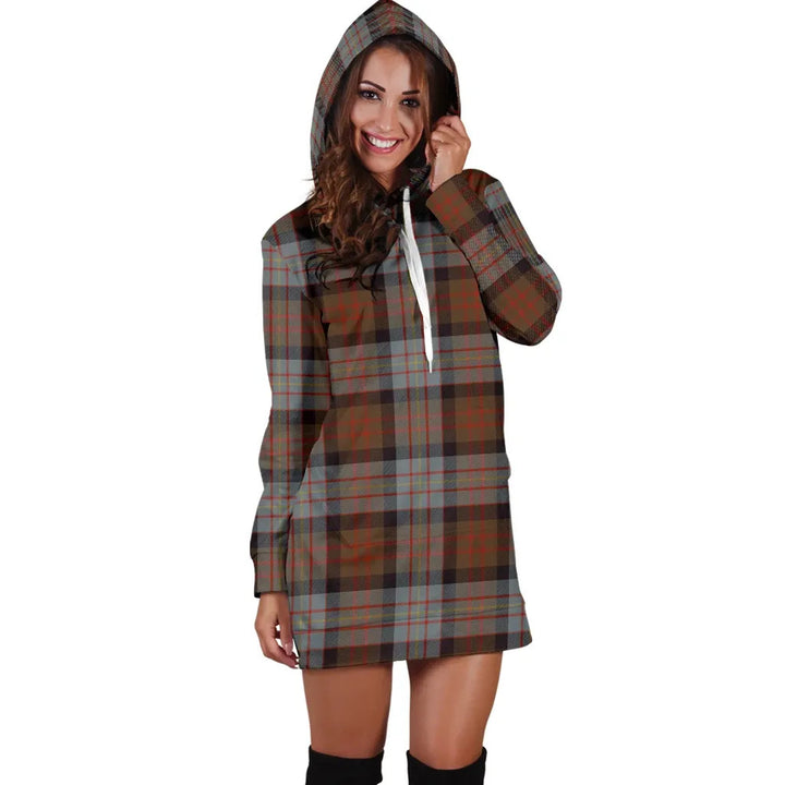Scottish Cameron of Erracht Weathered Clan Tartan Hoodie Dress