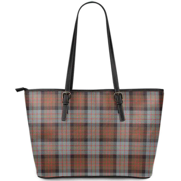 Scottish Cameron of Erracht Weathered Clan Tartan Leather Tote Tartan Plaid