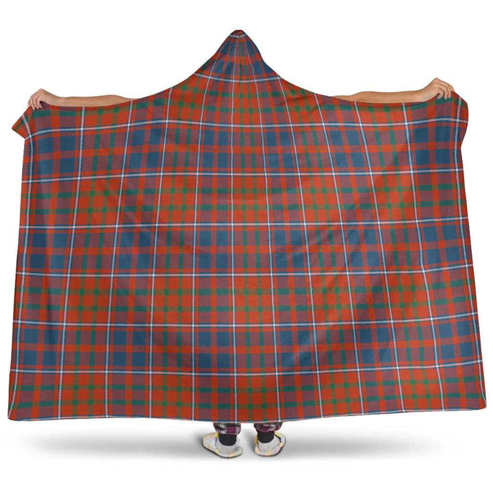 Scottish Cameron of Lochiel Ancient Clan Tartan Hooded Blanket Tartan Plaid 1