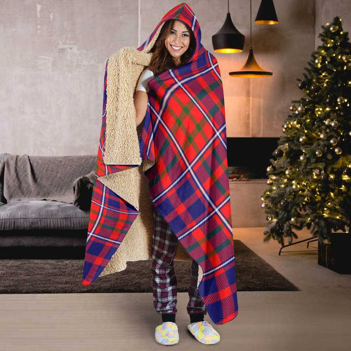 Scottish Cameron of Lochiel Modern Clan Tartan Hooded Blanket Tartan Plaid 6