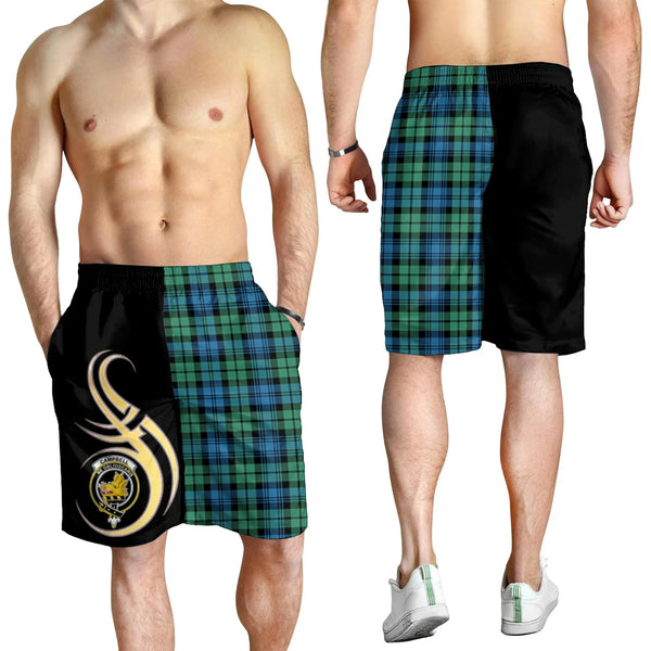 Scottish Campbell Ancient 01 Clan Crest Tartan Believe in Me Men's Shorts