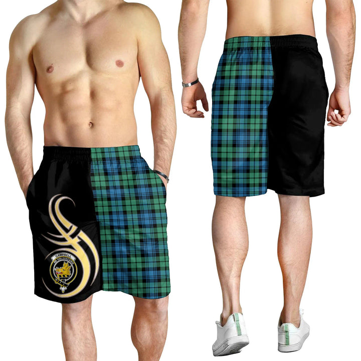 Scottish Campbell Ancient 01 Clan Crest Tartan Believe in Me Men's Shorts