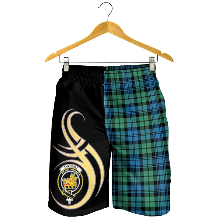 Scottish Campbell Ancient 01 Clan Crest Tartan Believe in Me Men's Shorts