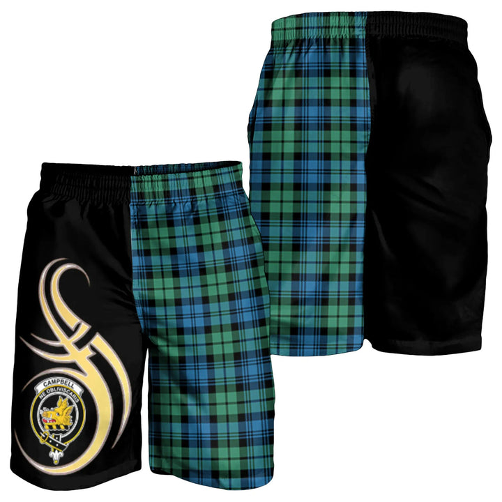 Scottish Campbell Ancient 01 Clan Crest Tartan Believe in Me Men's Shorts