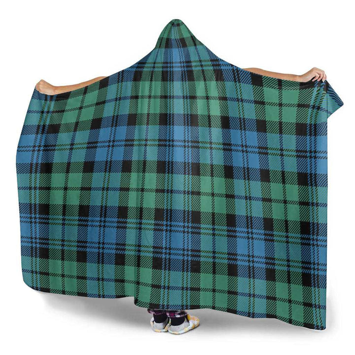Scottish Campbell Ancient 01 Clan Tartan Hooded Blanket Tartan Plaid 3