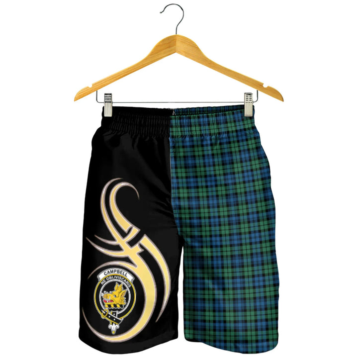 Scottish Campbell Ancient 02 Clan Crest Tartan Believe in Me Men's Shorts
