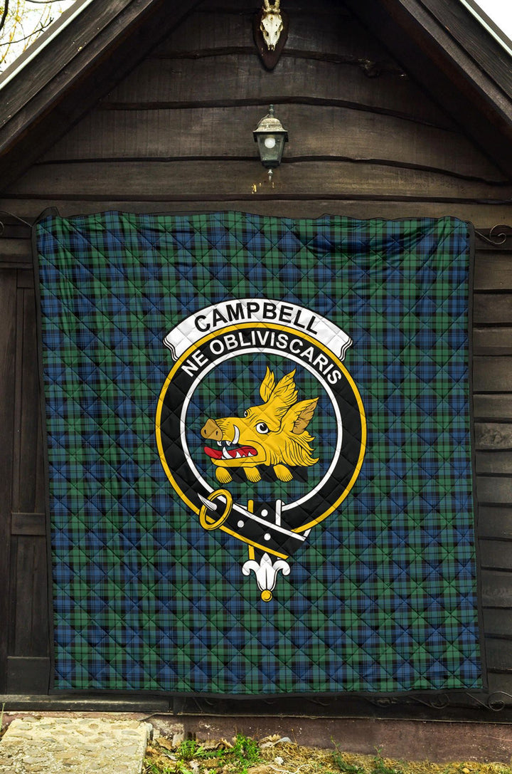 Scottish Campbell Ancient 02 Clan Crest Tartan Quilt Tartan Plaid 3