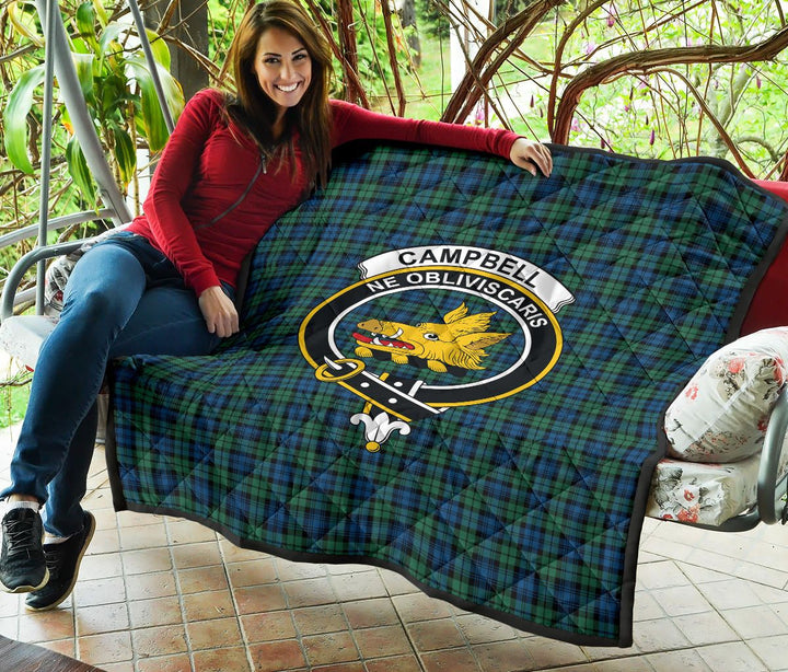 Scottish Campbell Ancient 02 Clan Crest Tartan Quilt Tartan Plaid 5