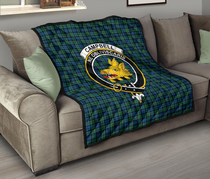 Scottish Campbell Ancient 02 Clan Crest Tartan Quilt Tartan Plaid 8