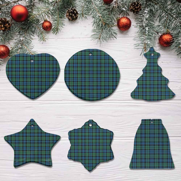 Scottish Campbell Ancient 02 Clan Tartan Ceramic Ornament All Tartan Plaid