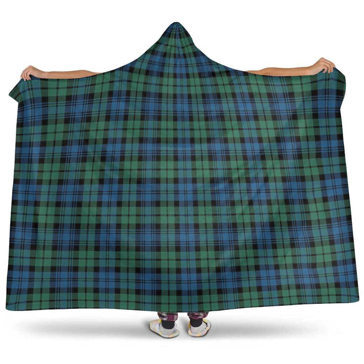 Scottish Campbell Ancient 02 Clan Tartan Hooded Blanket Tartan Plaid 1