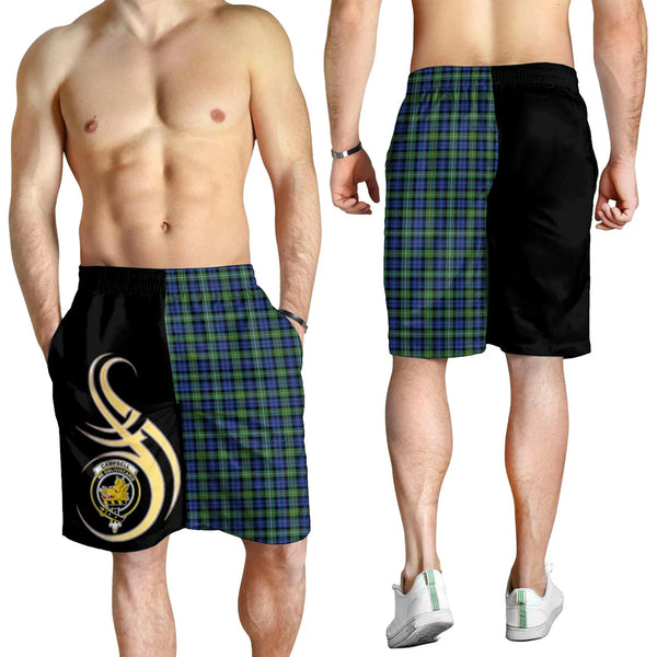 Scottish Campbell Argyll Ancient Clan Crest Tartan Believe in Me Men's Shorts