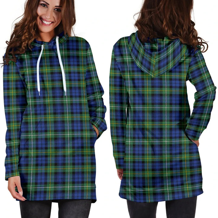 Scottish Campbell Argyll Ancient Clan Tartan Hoodie Dress
