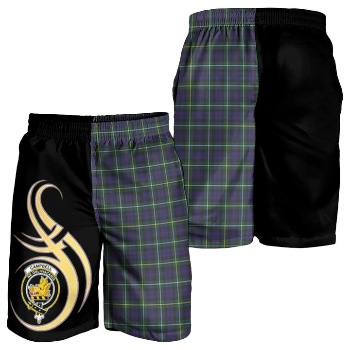 Scottish Campbell Argyll Modern Clan Crest Tartan Believe in Me Men's Shorts