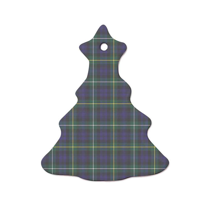Scottish Campbell Argyll Modern Clan Tartan Ceramic Ornament  Tree Shape Tartan Plaid