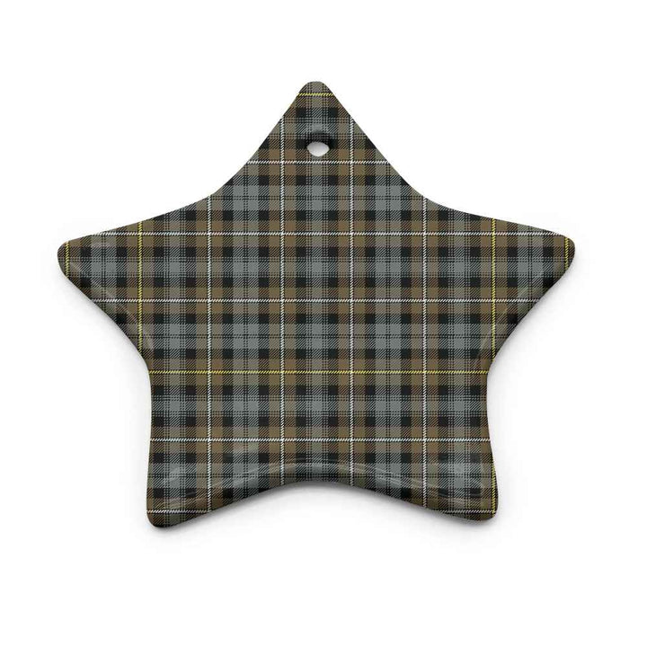 Scottish Campbell Argyll Weathered Clan Tartan Ceramic Ornament Star Shape Tartan Plaid