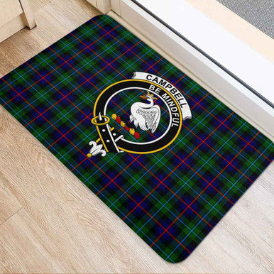 Scottish Campbell Clan Crest Tartan Door Mat Tartan Plaid 2