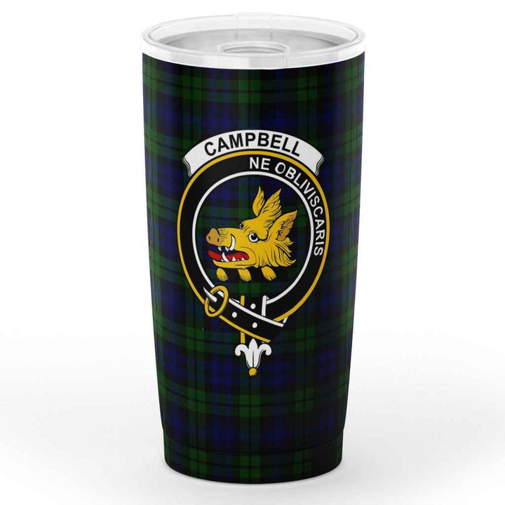 Scottish Campbell Clan Crest Tartan Insulated Tumbler Tartan Plaid 1