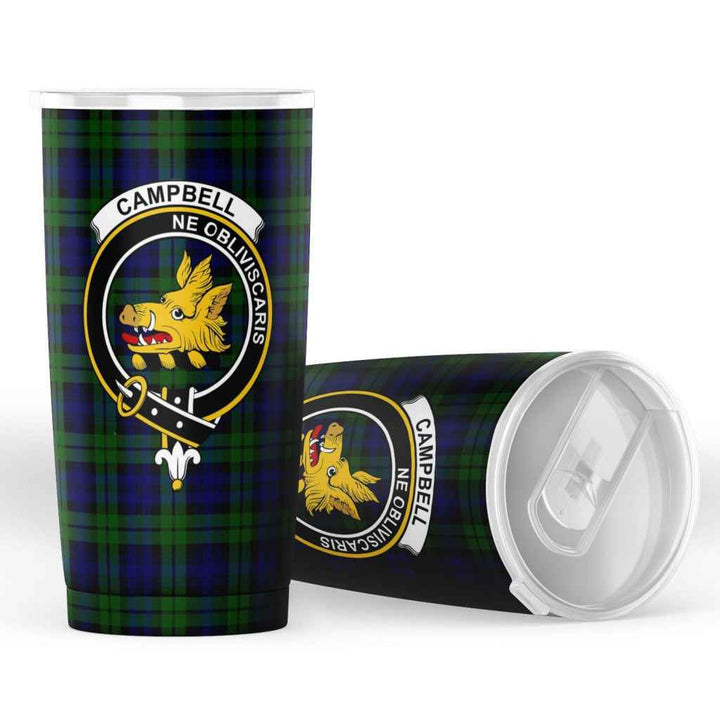 Scottish Campbell Clan Crest Tartan Insulated Tumbler Tartan Plaid 4