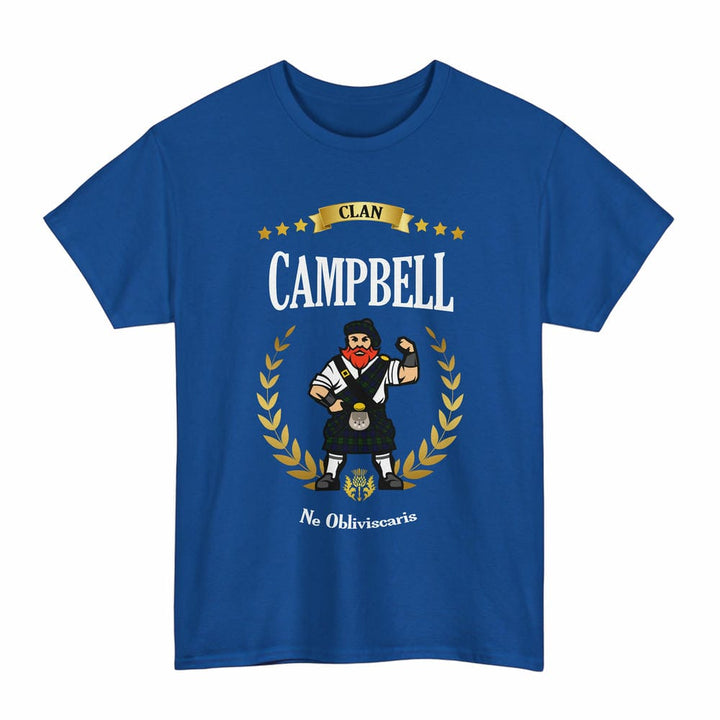 Scottish Campbell Clan Tartan T-Shirt - Motto Scotsman Tartan Plaid Royal Color