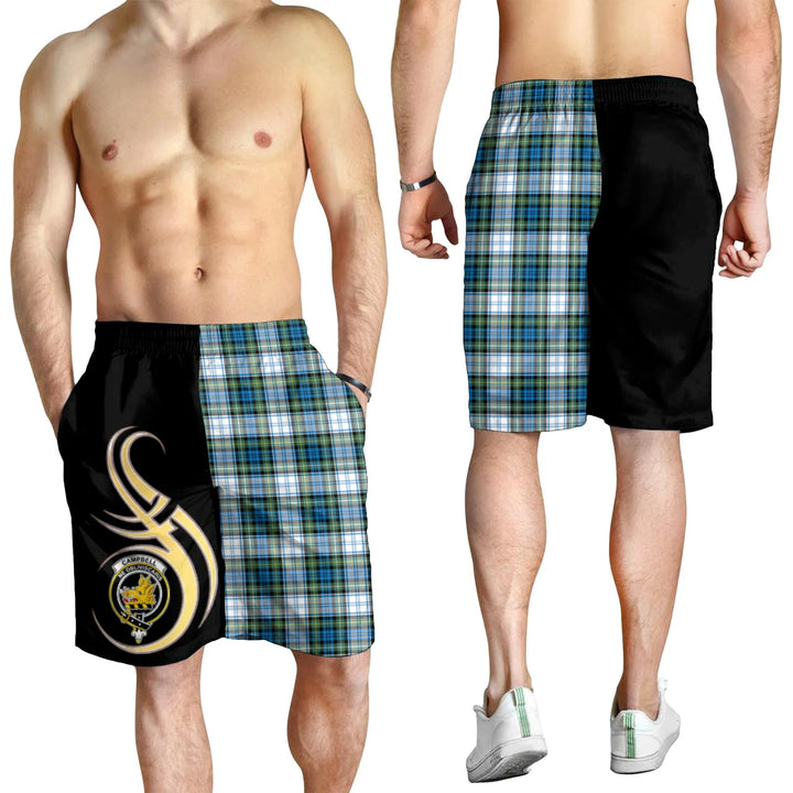 Scottish Campbell Dress Ancient Clan Crest Tartan Believe in Me Men's Shorts