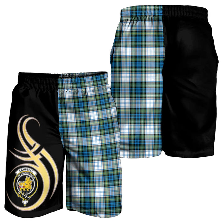 Scottish Campbell Dress Ancient Clan Crest Tartan Believe in Me Men's Shorts