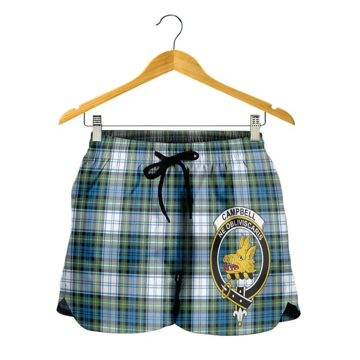 Scottish Campbell Dress Ancient Clan Crest Tartan Women Shorts