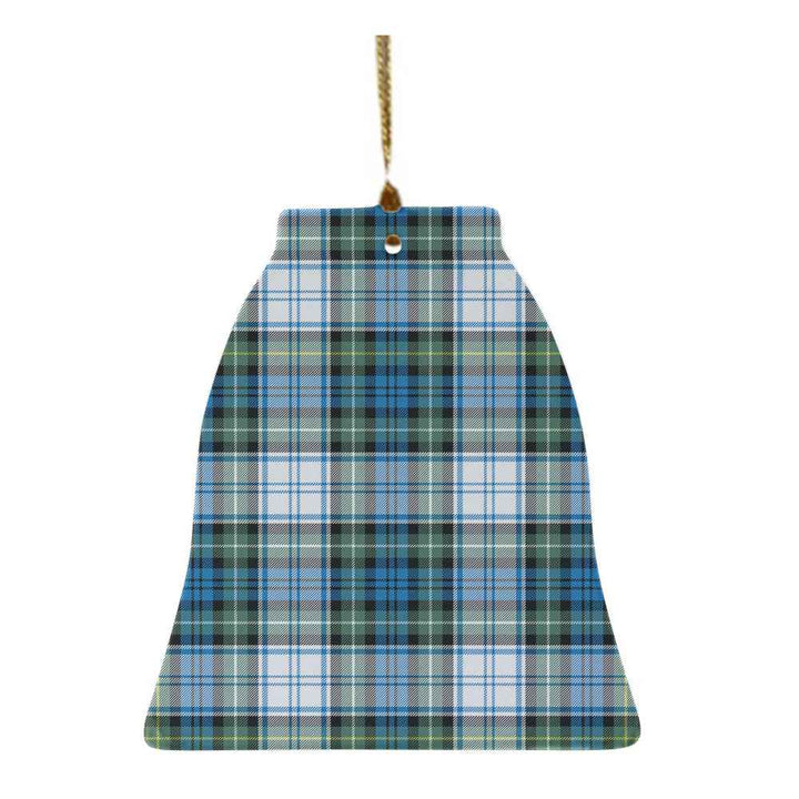 Scottish Campbell Dress Ancient Clan Tartan Ceramic Ornament Bell Shape Tartan Plaid