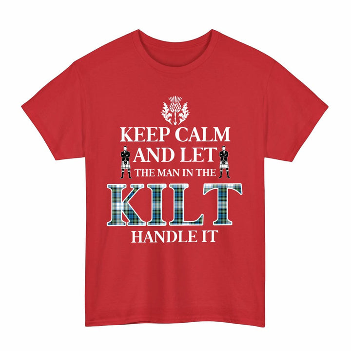 Scottish Campbell Dress Ancient Clan Tartan T-Shirt - Keep Calm Tartan Plaid Red Color