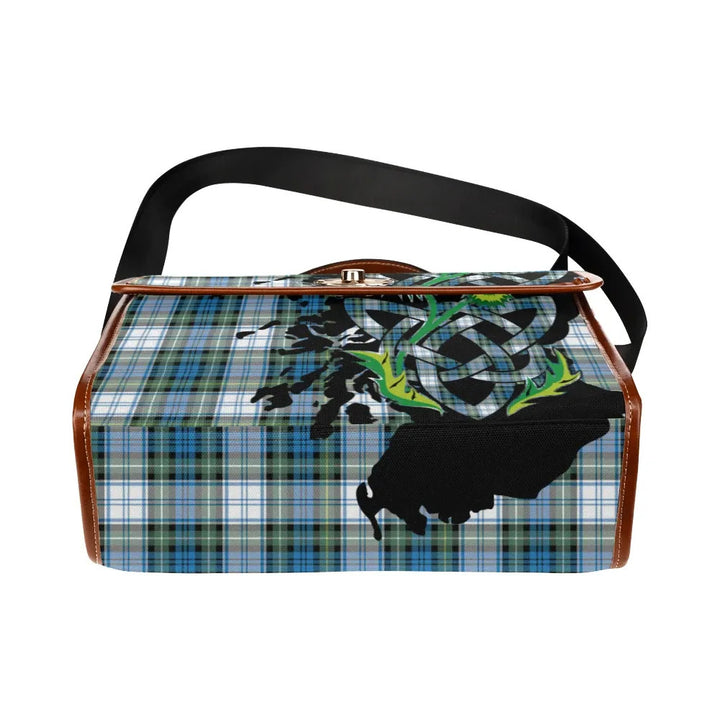 Scottish Campbell Dress Ancient Clan Tartan Waterproof Canvas Bag With Thistle Tartan Plaid 5