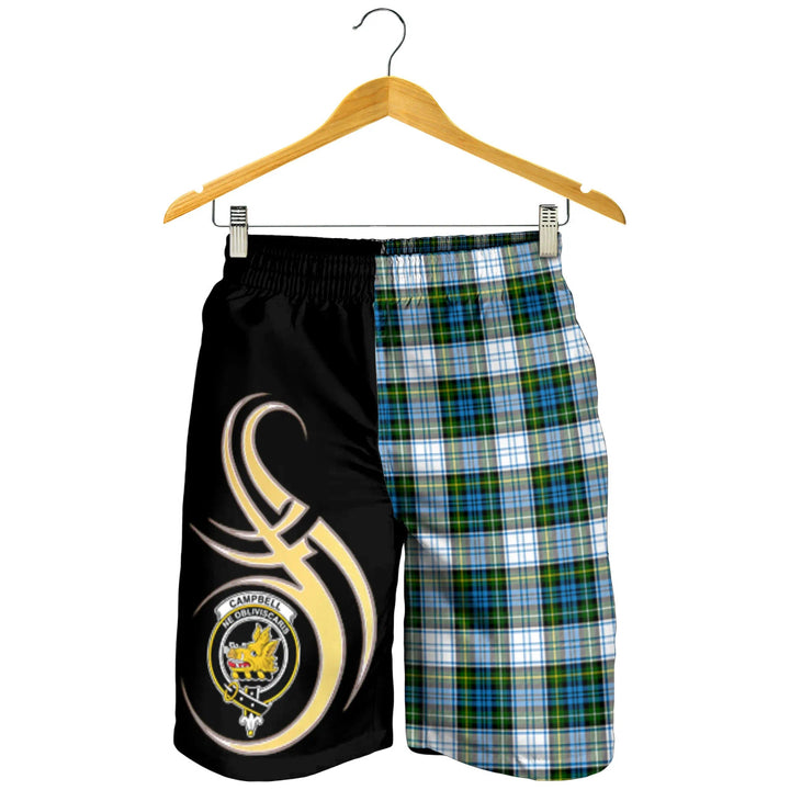 Scottish Campbell Dress Clan Crest Tartan Believe in Me Men's Shorts
