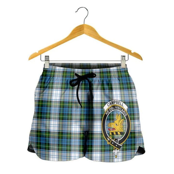 Scottish Campbell Dress Clan Crest Tartan Women Shorts