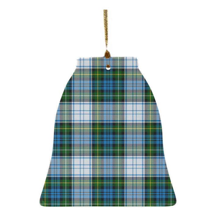 Scottish Campbell Dress Clan Tartan Ceramic Ornament Bell Shape Tartan Plaid