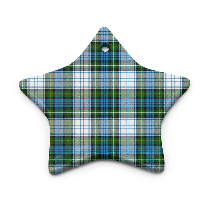 Scottish Campbell Dress Clan Tartan Ceramic Ornament Star Shape Tartan Plaid
