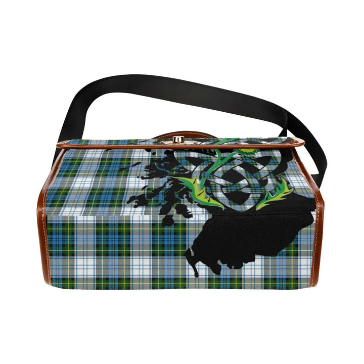 Scottish Campbell Dress Clan Tartan Waterproof Canvas Bag With Thistle Tartan Plaid 5