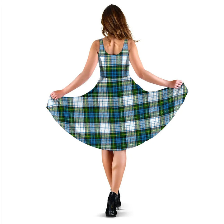 Scottish Campbell Dress Clan Tartan Women Midi Dress