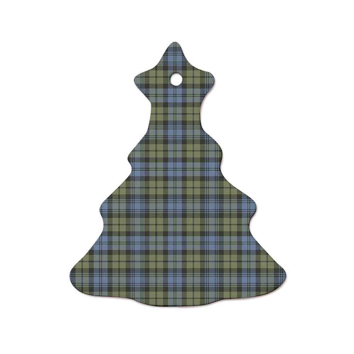 Scottish Campbell Faded Clan Tartan Ceramic Ornament  Tree Shape Tartan Plaid