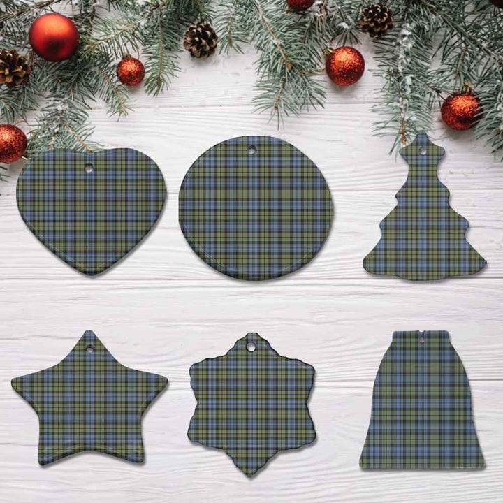 Scottish Campbell Faded Clan Tartan Ceramic Ornament All Tartan Plaid